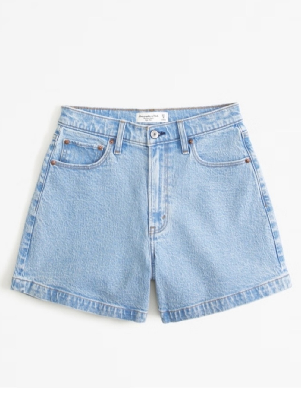 Abercrombie & Fitch The Dad Short High Rise Light Wash Size 24